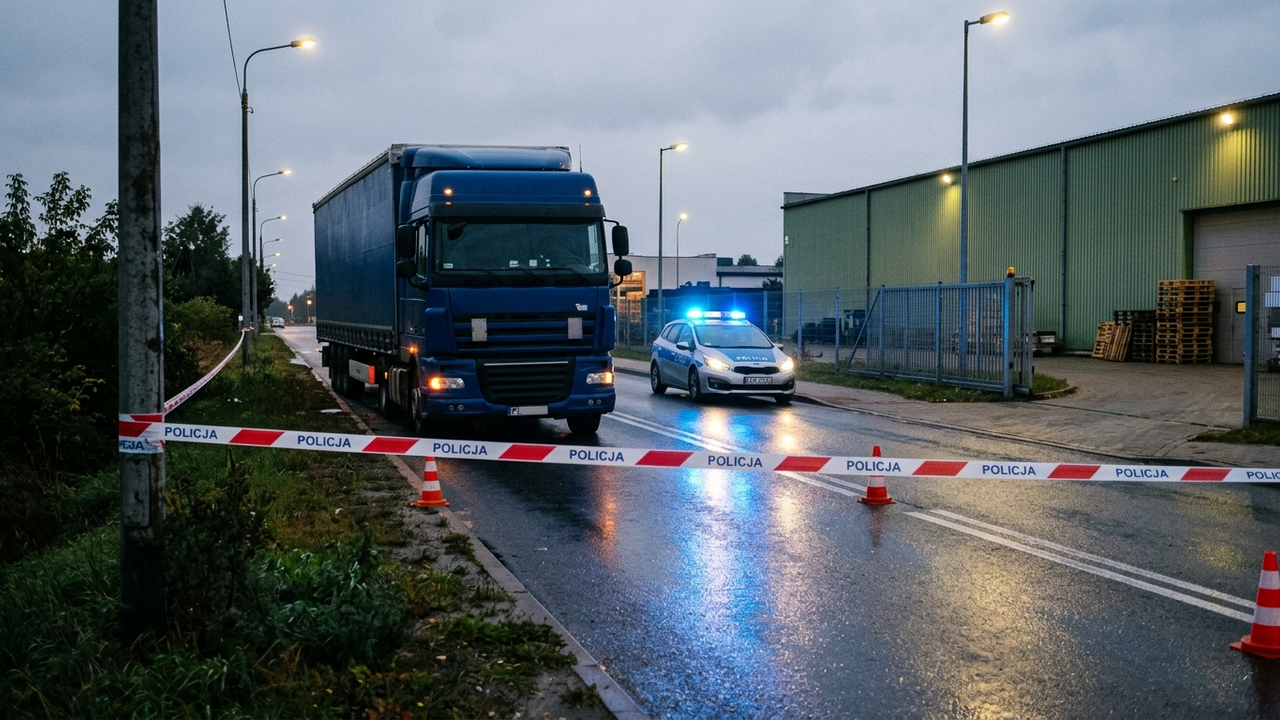 Śmiertelny wypadek w Gdyni: Mężczyzna zginął przy naprawie ciężarówki