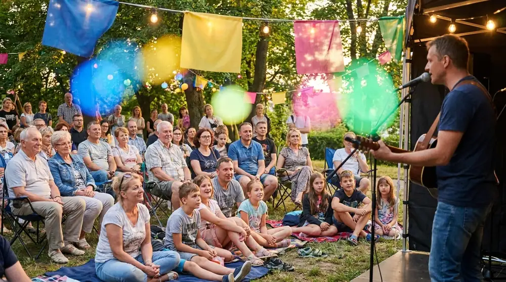 Koncert Grzegorza Nawrockiego na Wzgórzu św. Maksymiliana