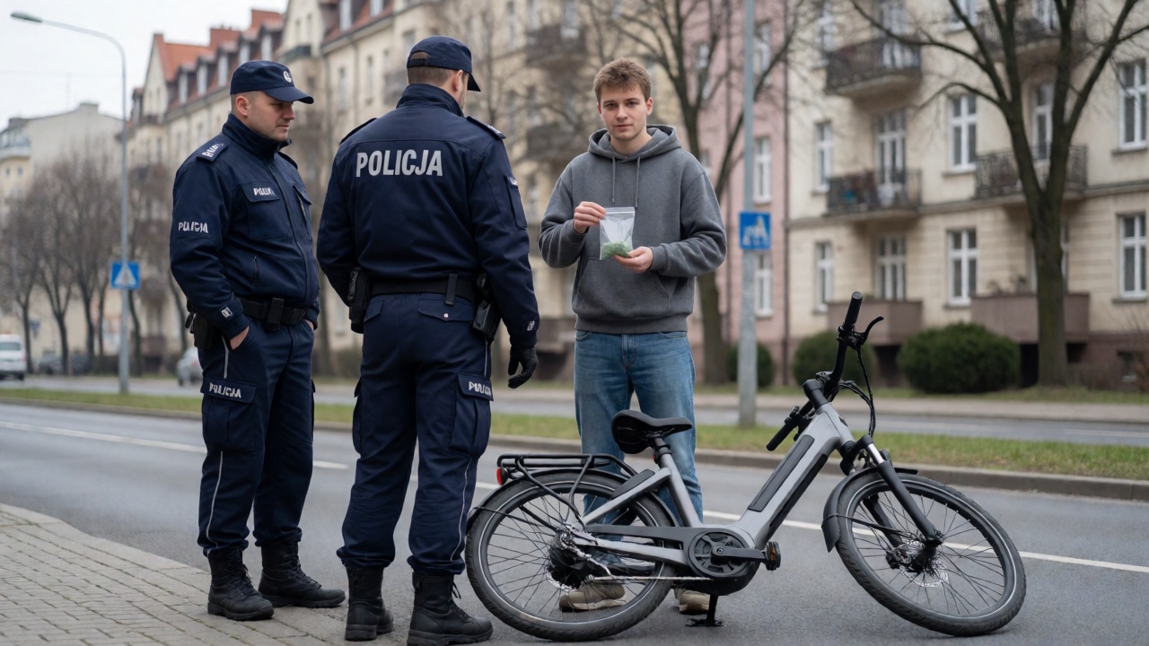 Kradzież roweru elektrycznego w Gdyni. Mężczyzna z marihuaną zatrzymany