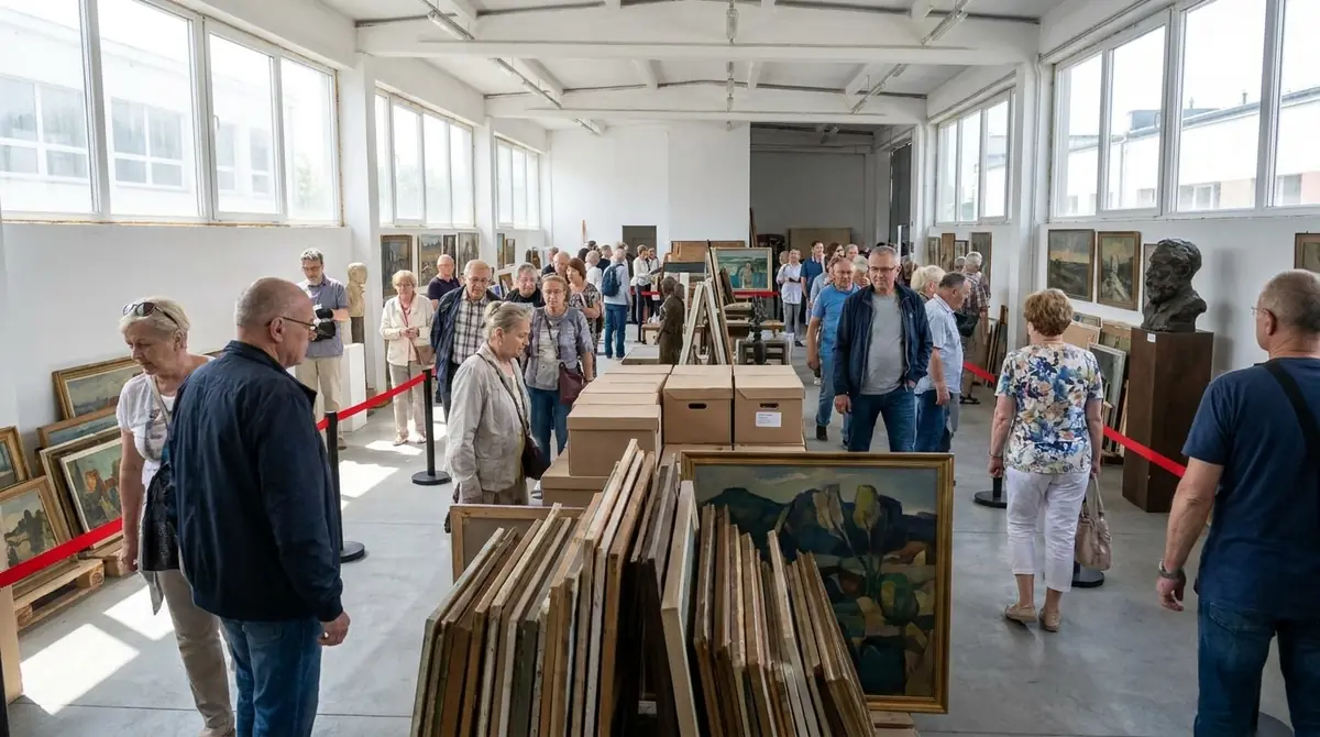 Magazyn sztuki Muzeum Miasta Gdyni otwarty dla zwiedzających
