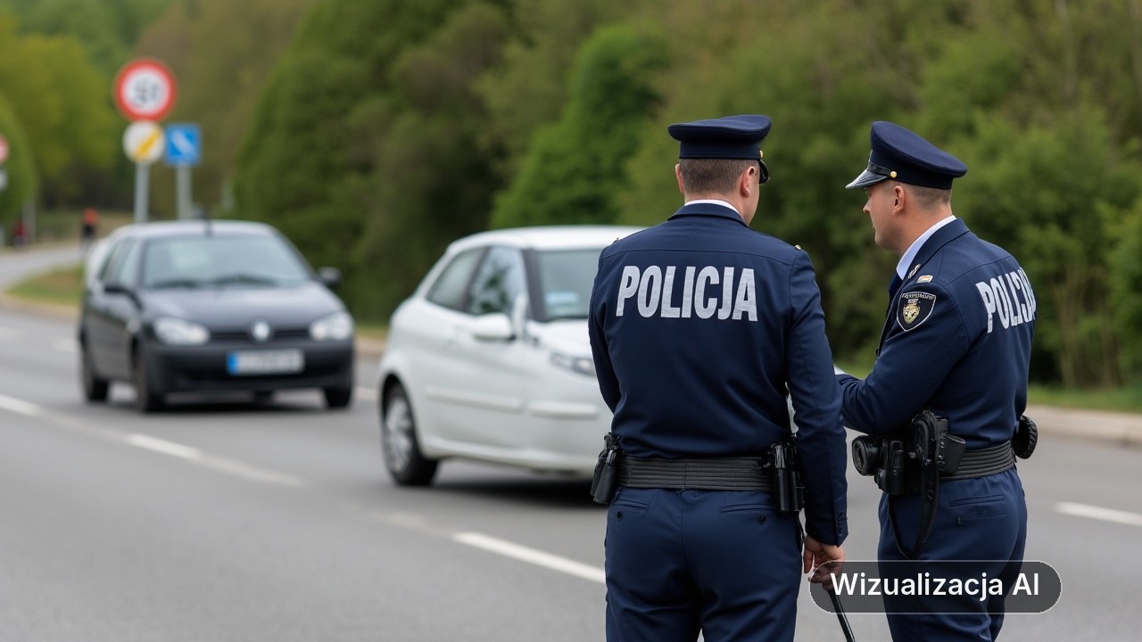 Gdynia: 145 przekroczeń prędkości i 4 zatrzymane prawa jazdy (wizualizacja AI)