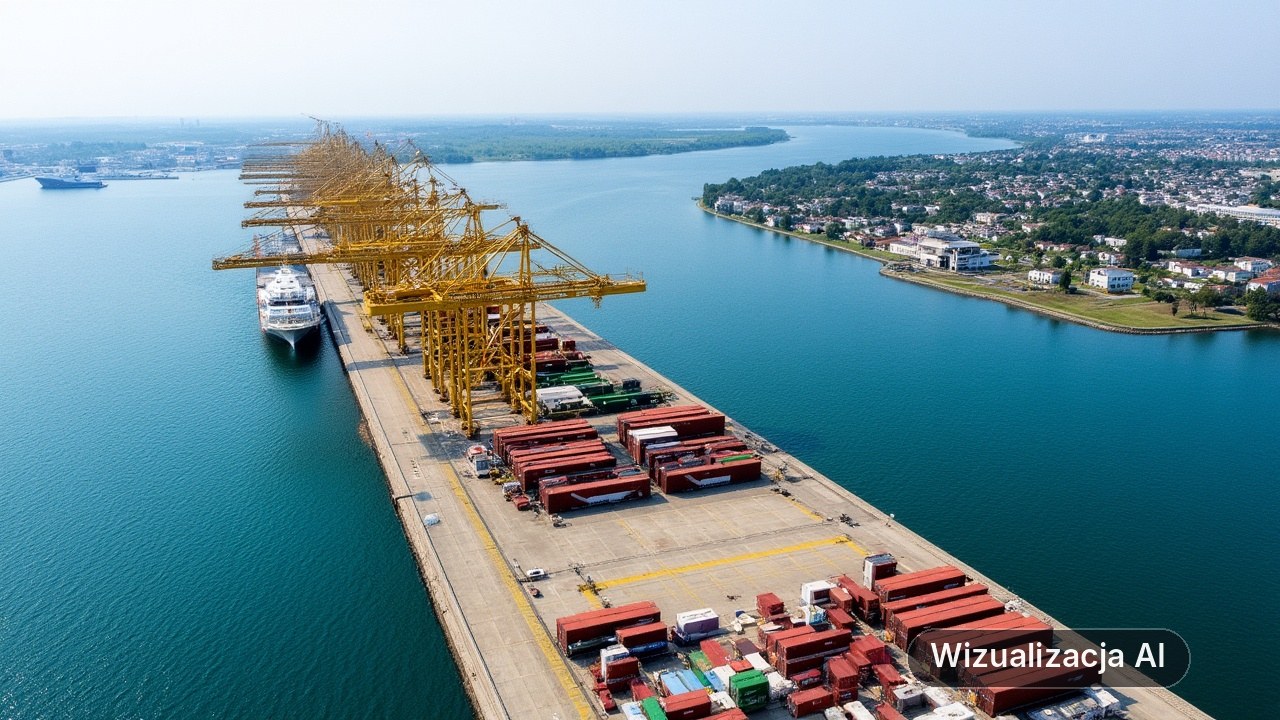 Kto wybuduje Port Zewnętrzny w Gdyni? Wpłynęła pierwsza oferta (wizualizacja AI)