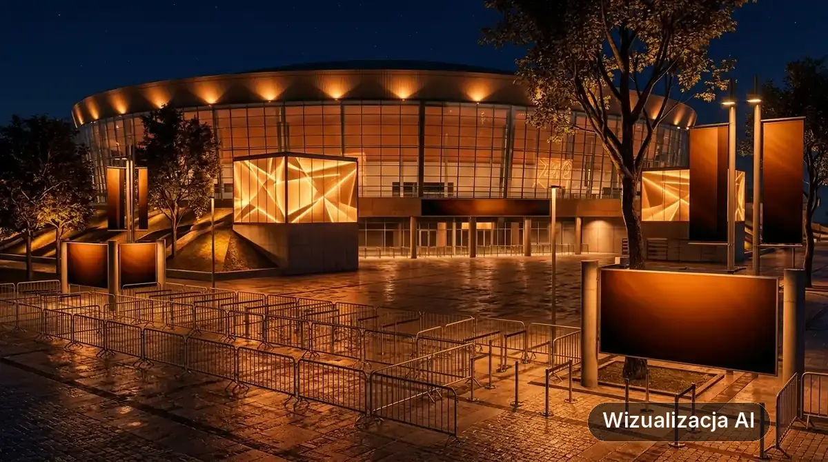 Koncert zespołu Kult w Gdyni. Trasa Pomarańczowa 2026 (wizualizacja AI)