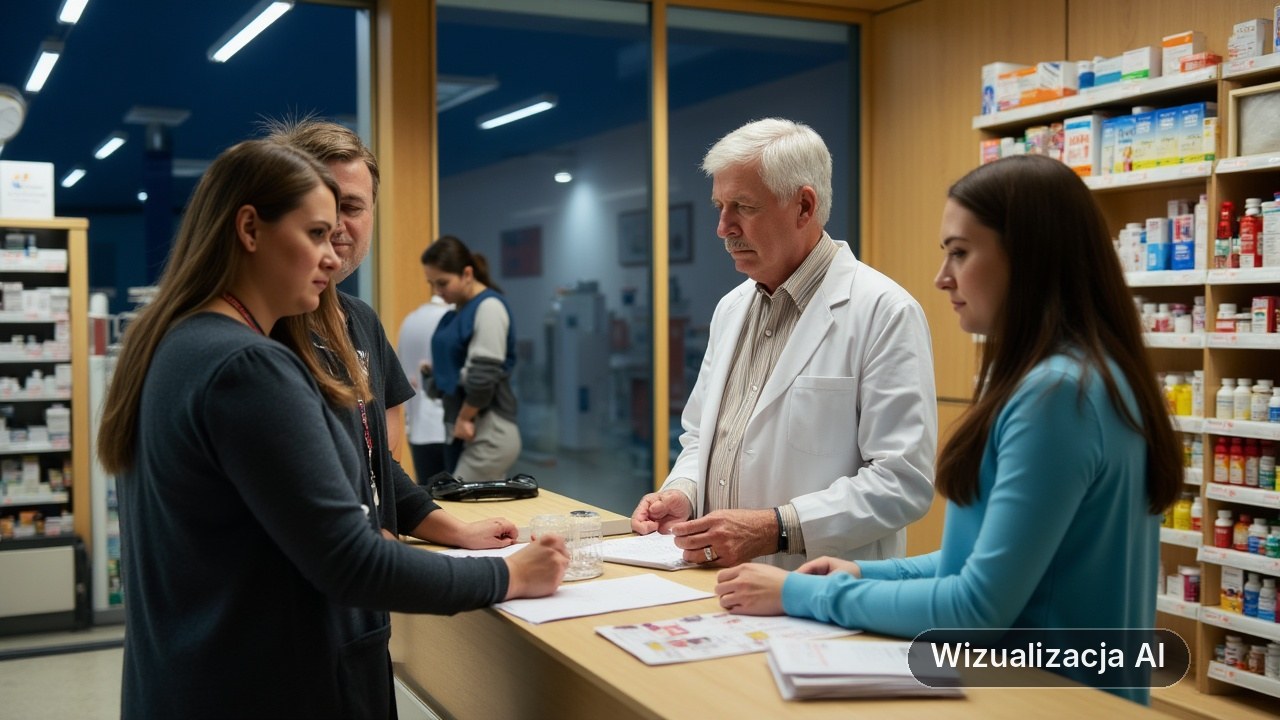 Ważna zmiana dla pacjentów. Nowy punkt niesie pomoc przez całą dobę (wizualizacja AI)