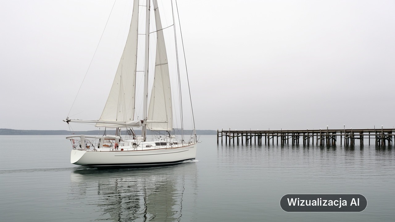 Walka ze słabym wiatrem na trasie Gdynia-Sopot. Znamy triumfatorów prestiżowych regat (wizualizacja AI)