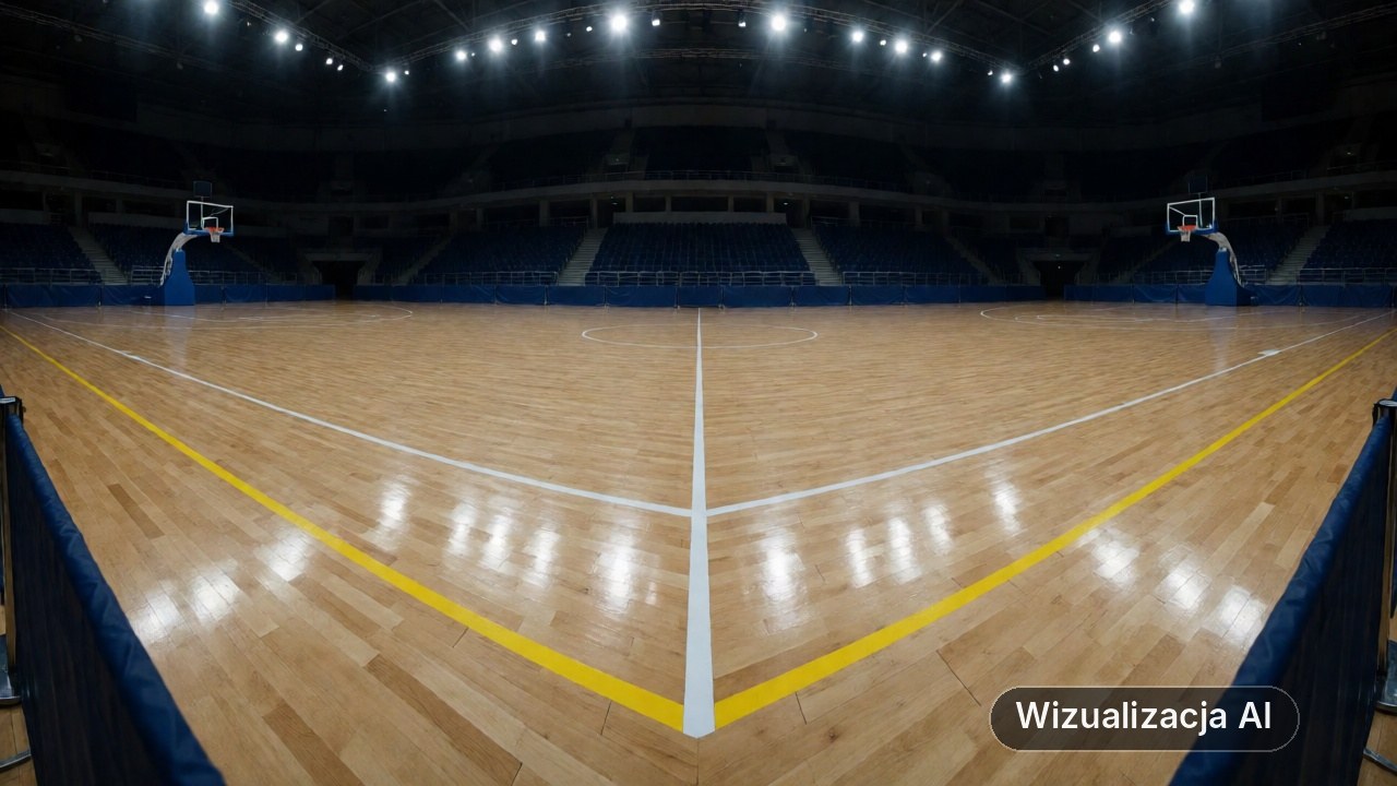 Wyjątkowe wyróżnienie dla legendy gdyńskiej koszykówki. Symboliczny gest w hali (wizualizacja AI)