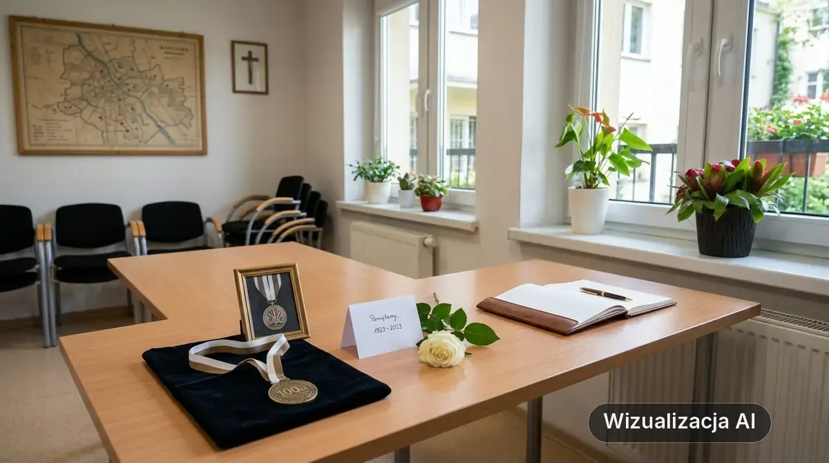 Zmarła łączniczka AK Krystyna Cembrzyńska-Piłat (wizualizacja AI)