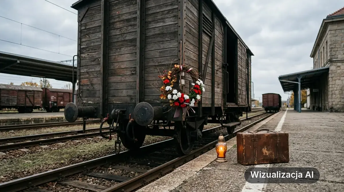 Obchody 87. rocznicy wysiedleń mieszkańców Gdyni (wizualizacja AI)