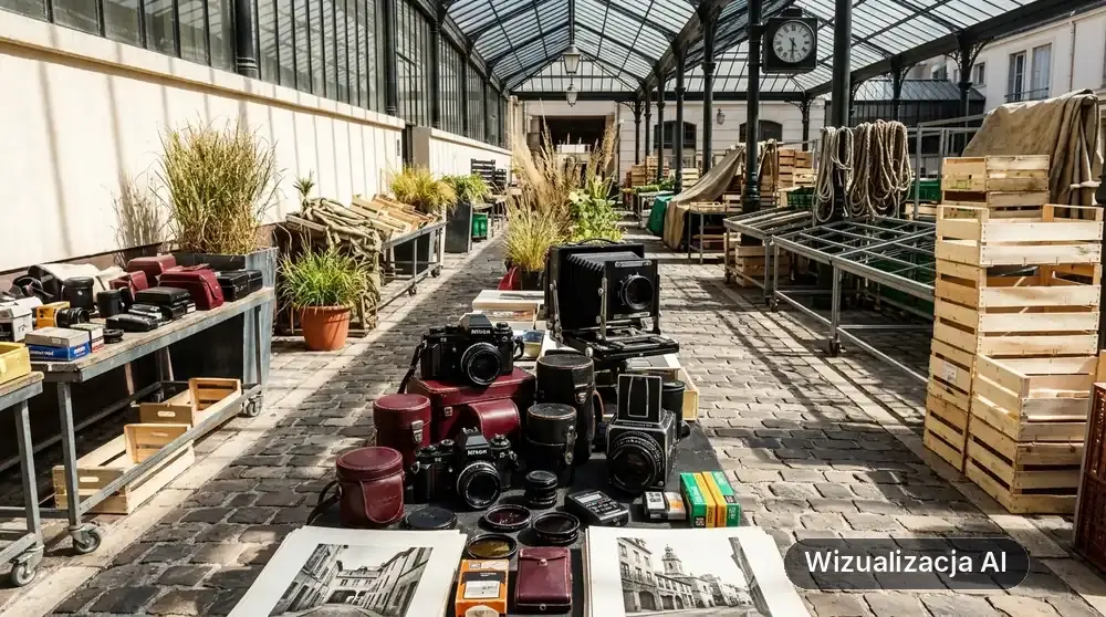 Spacer fotograficzny po halach targowych (wizualizacja AI)