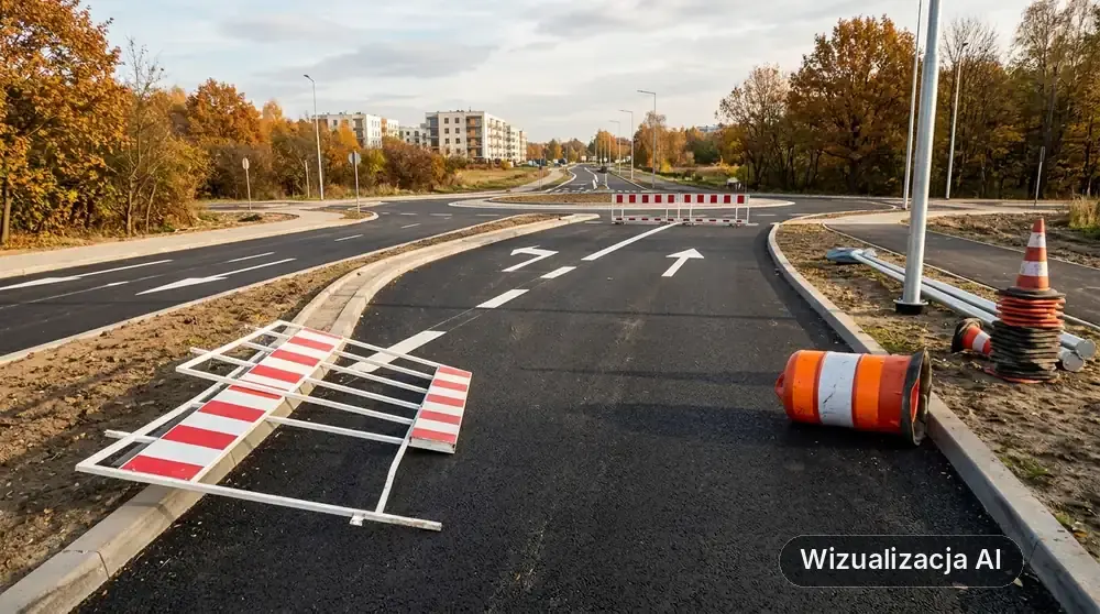 Otwarcie ulicy Wiczlińskiej od 15 października (wizualizacja AI)