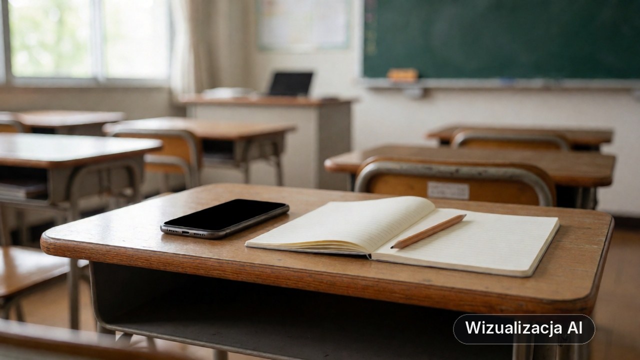Policja wkracza do szkół w Gdyni. Walczą z hejtem w sieci (wizualizacja AI)