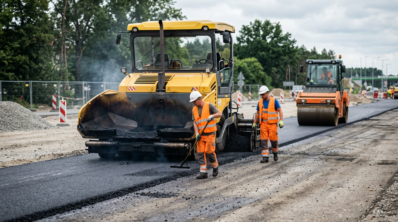 Ponad 2500 ton asfaltu na Obwodnicy Witomina. Gdynia pokazuje postęp prac